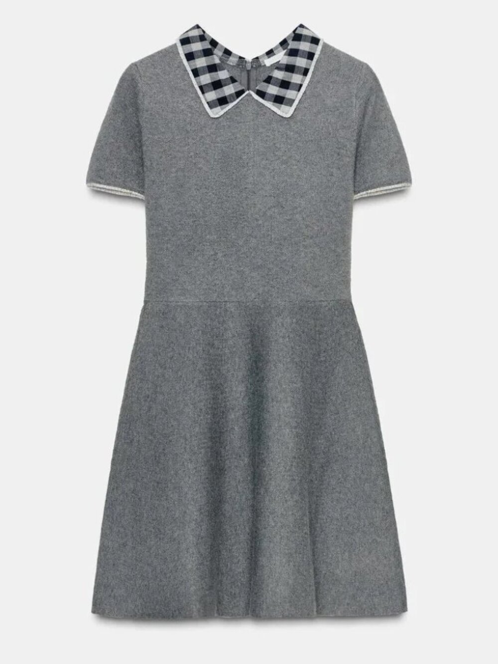 Contrast Collar Dress